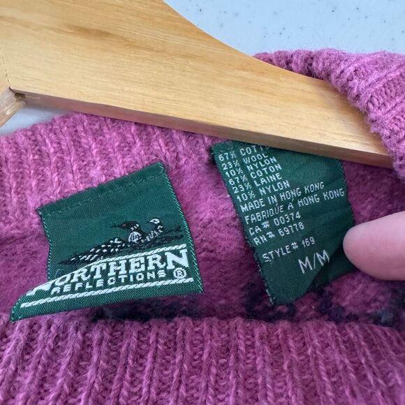 Northern Reflections Women’s Graphic Sweater Size Medium Cotton Blend - Picture 5 of 10